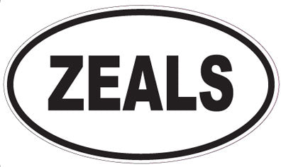ZEALS - Oval Sticker