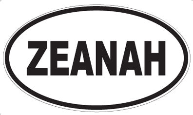 ZEANAH - Oval Magnet