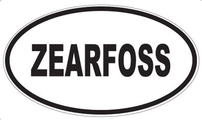 ZEARFOSS - Oval Sticker