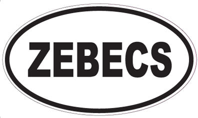 ZEBECS - Oval Sticker