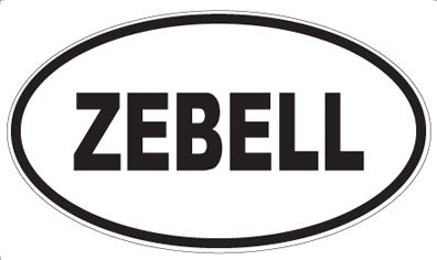 ZEBELL - Oval Sticker