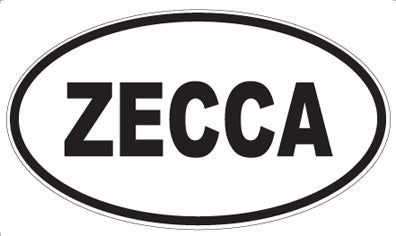 ZECCA - Oval Sticker