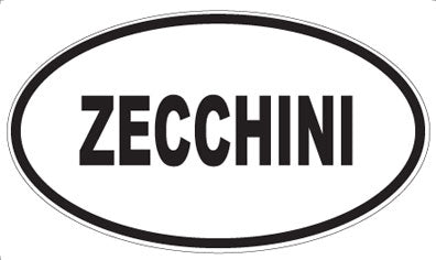 ZECCHINI - Oval Sticker