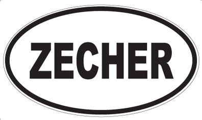 ZECHER - Oval Sticker