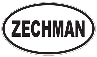 ZECHMAN - Oval Sticker