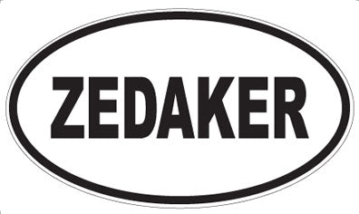 ZEDAKER - Oval Sticker