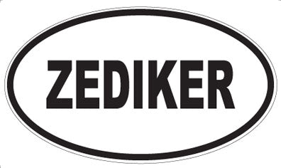 ZEDIKER - Oval Sticker