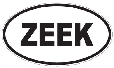 ZEEK - Oval Sticker