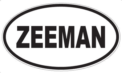 ZEEMAN - Oval Sticker