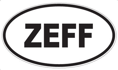 ZEFF - Oval Sticker