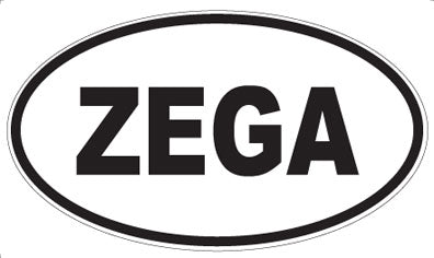 ZEGA - Oval Sticker