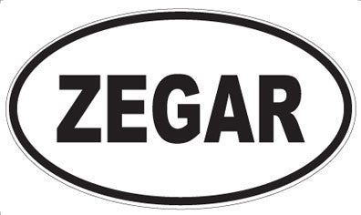 ZEGAR - Oval Sticker