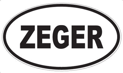 ZEGER - Oval Magnet