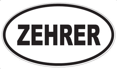 ZEHRER - Oval Magnet