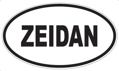 ZEIDAN - Oval Sticker
