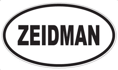 ZEIDMAN - Oval Magnet