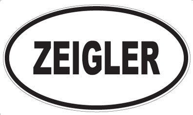 ZEIGLER - Oval Magnet