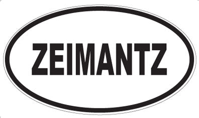 ZEIMANTZ - Oval Sticker