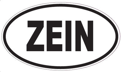 ZEIN - Oval Sticker