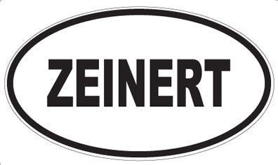 ZEINERT - Oval Sticker