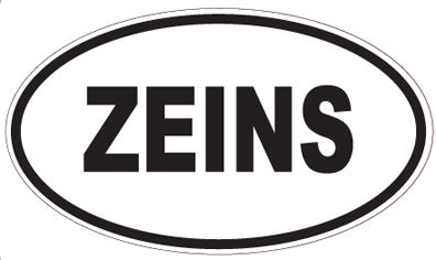 ZEINS - Oval Sticker