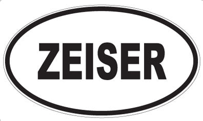 ZEISER - Oval Sticker