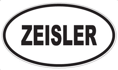 ZEISLER - Oval Sticker