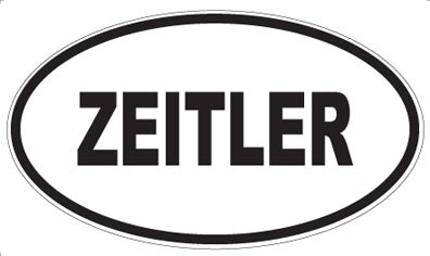 ZEITLER - Oval Magnet