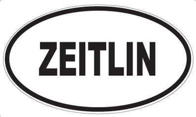 ZEITLIN - Oval Sticker