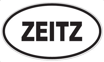 ZEITZ - Oval Sticker