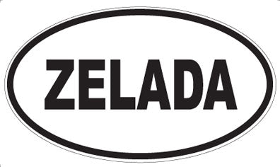 ZELADA - Oval Sticker