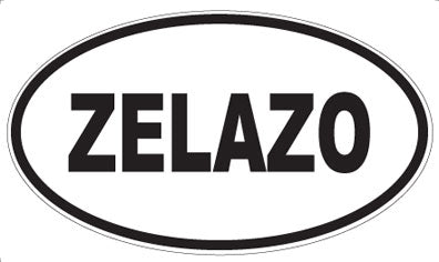 ZELAZO - Oval Magnet