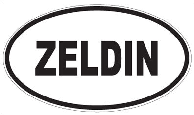 ZELDIN - Oval Sticker