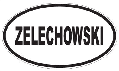ZELECHOWSKI - Oval Magnet