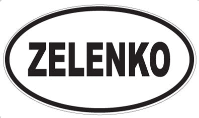 ZELENKO - Oval Sticker