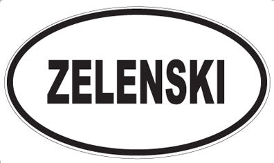 ZELENSKI - Oval Sticker