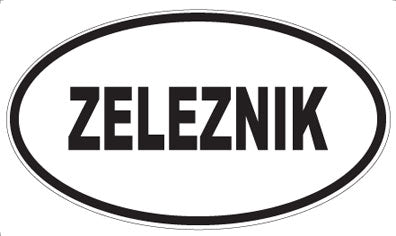 ZELEZNIK - Oval Magnet