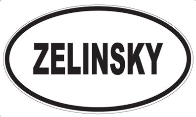 ZELINSKY - Oval Magnet