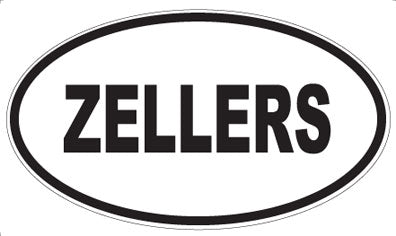 ZELLERS - Oval Sticker