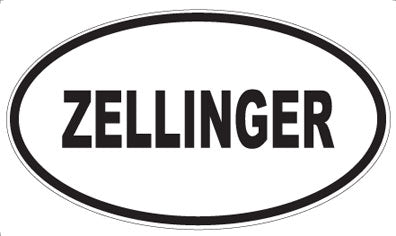 ZELLINGER - Oval Sticker