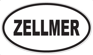 ZELLMER - Oval Sticker