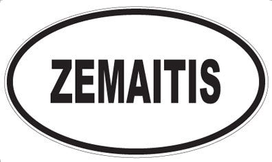 ZEMAITIS - Oval Sticker
