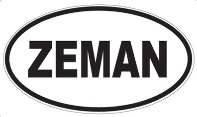 ZEMAN - Oval Magnet