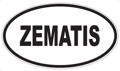 ZEMATIS - Oval Sticker