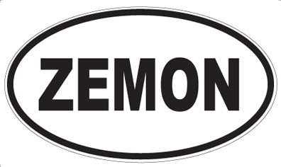 ZEMON - Oval Sticker