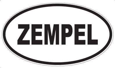 ZEMPEL - Oval Sticker