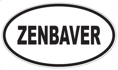ZENBAVER - Oval Sticker