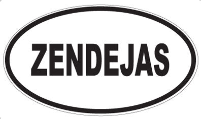 ZENDEJAS - Oval Magnet