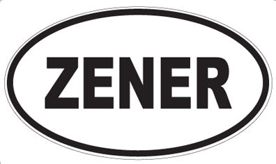 ZENER - Oval Sticker