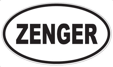 ZENGER - Oval Sticker